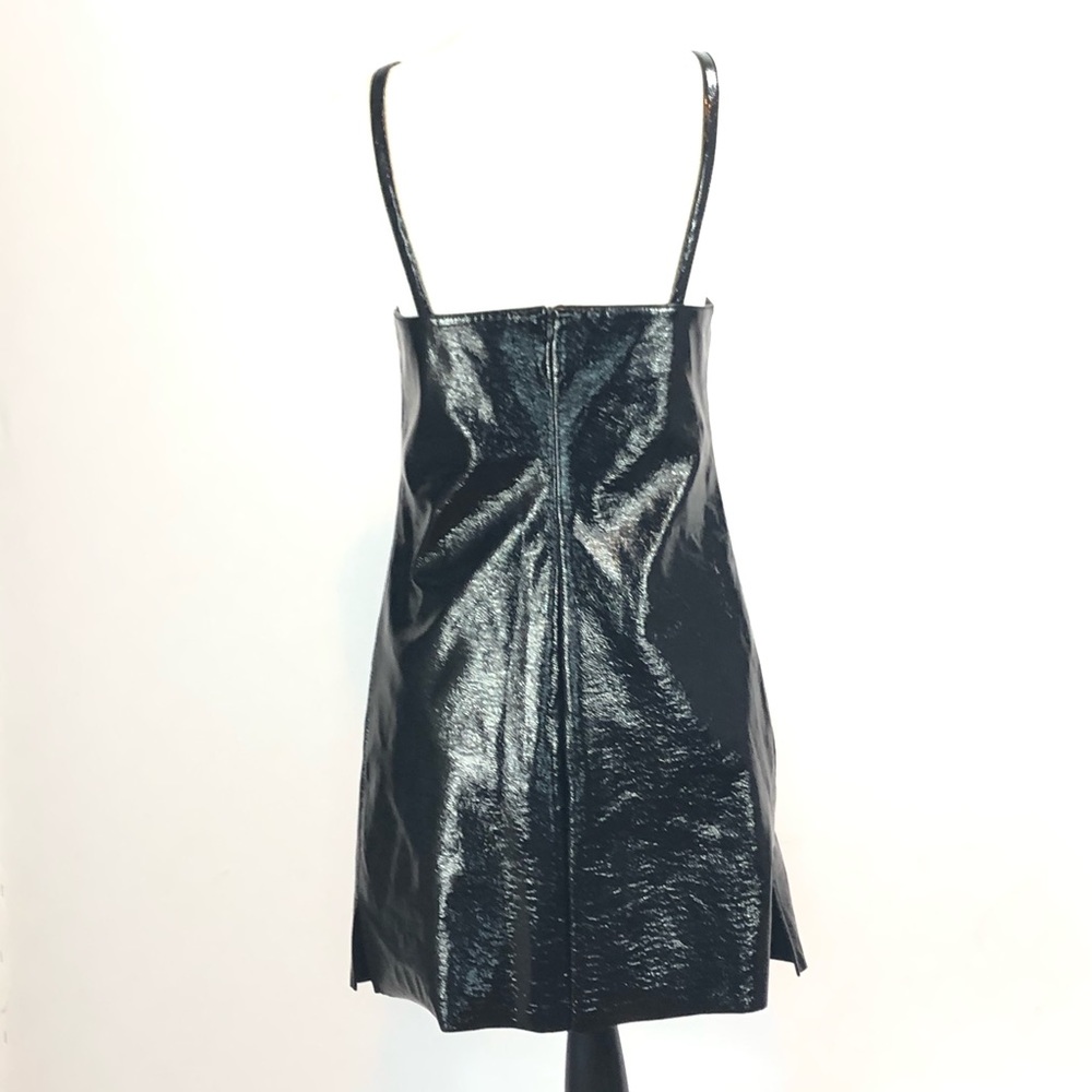 TopShop Black PVC Dress - Picture 4 of 5